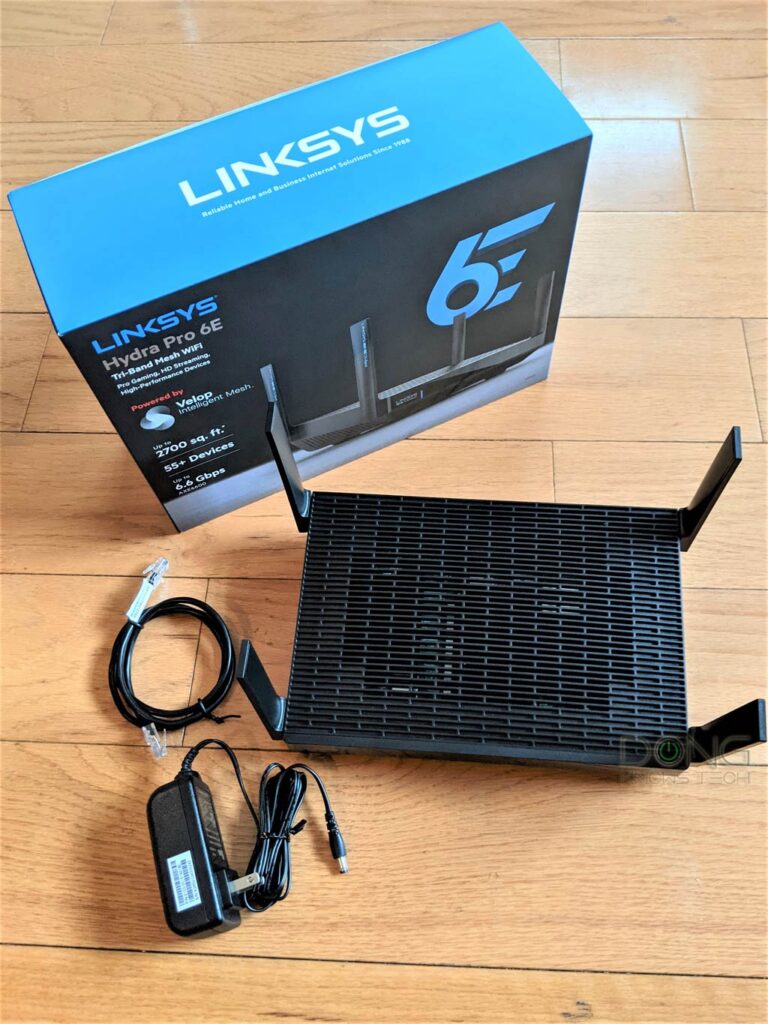 Linksys MR7500 AXE6600 Hydra Pro 6E  Wi-Fi 6E router Routers Package Content